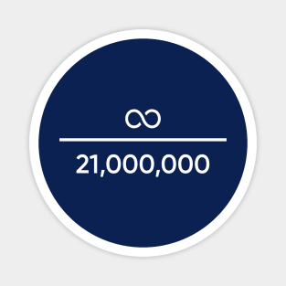 Infinite Value Over 21,000,000 Bitcoin (Dark) Magnet